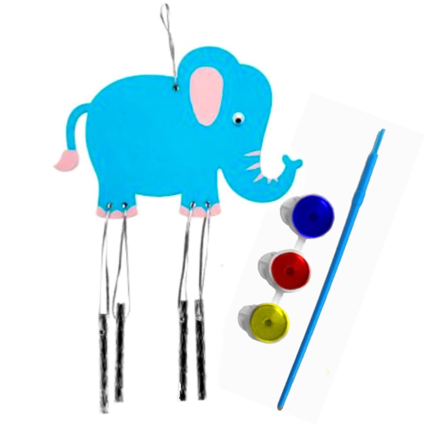 1x Design Your Own Cute Wooden Animals Windchime Kit