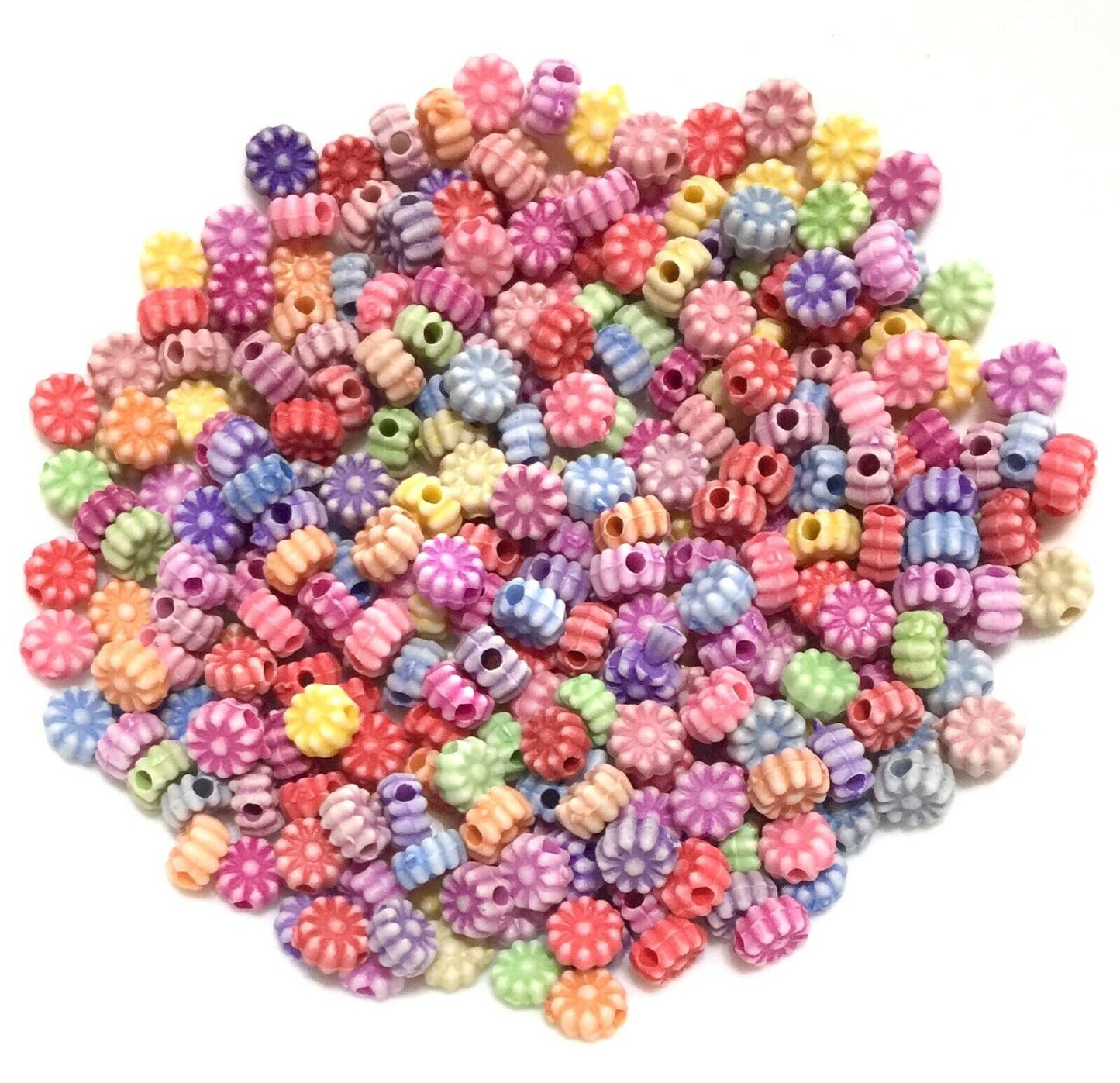 150x Flower Acrylic Beads - Pick Your Style