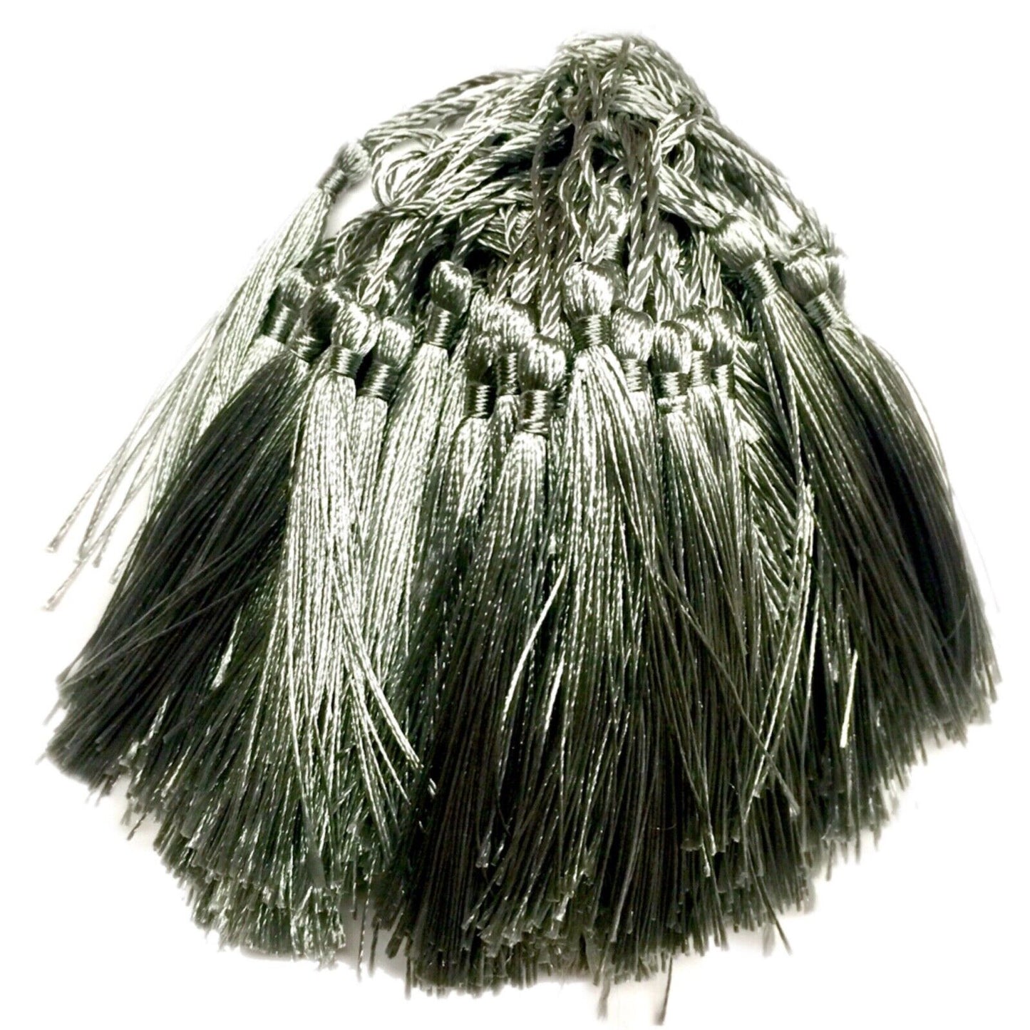 10x Satin Feel Colourful 13cm Tassels for Jewellery or Craft Making