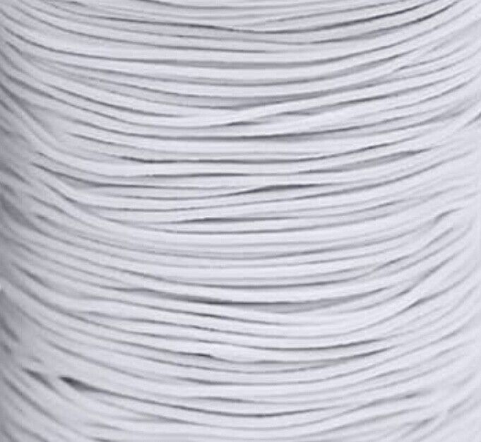 10x Yards 1mm Elastic Beading Crafting Cord - Pick your colour