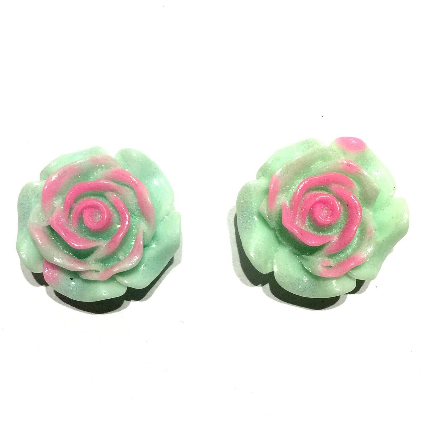 2x Large 30mm Rose Flower Charm Beads/Cabochon