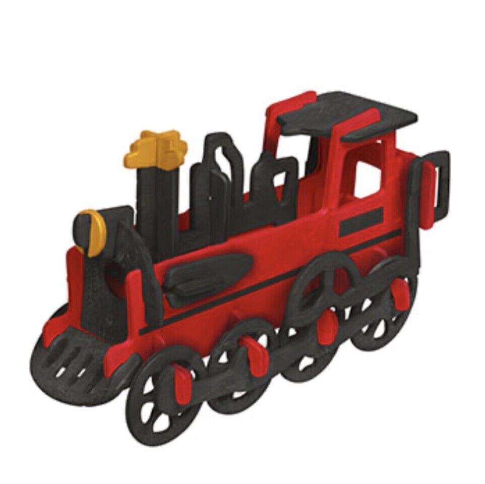 Build and Paint Wooden Jet Fighter or Steam Train Construction Kit