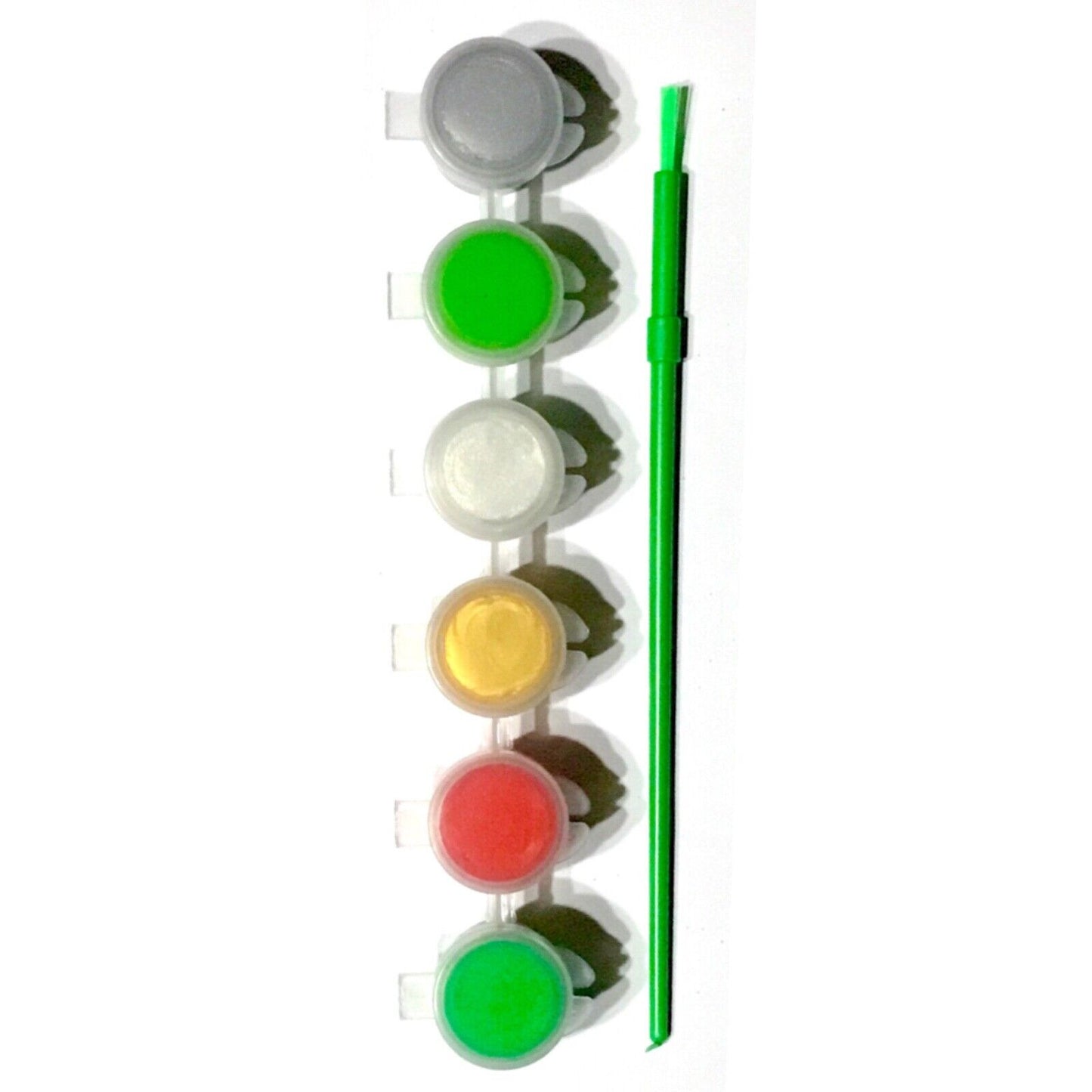 1x Set of 6 Mini Ready Mix Paint Pots w/ Brush - Pick you Colour Theme