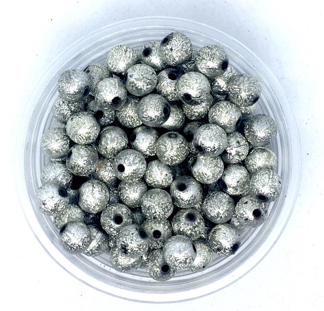100x Antique Silver Gold Tibetan Style Acrylic Spacer Beads for Jewellery Making