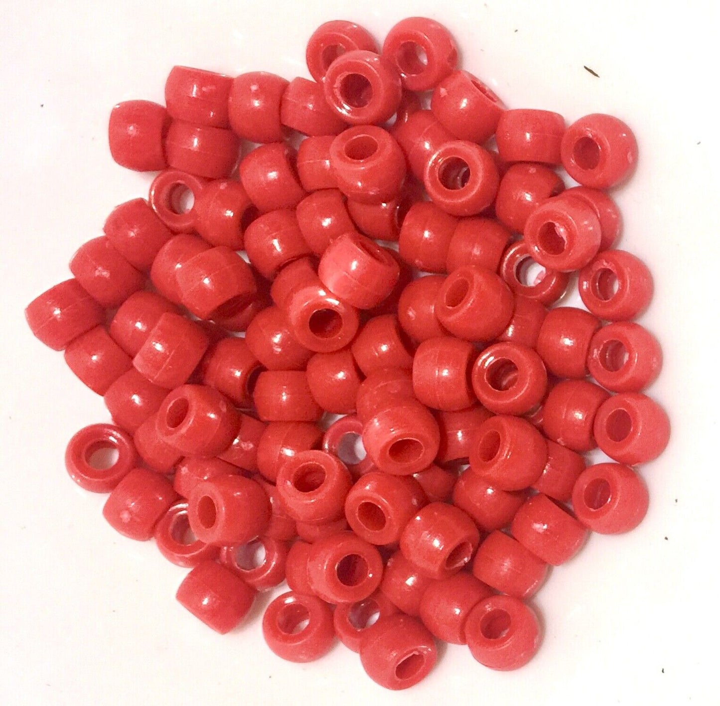200x Mix Coloured Acrylic Pony Beads - Choose Between Glitter, Opaque, Metallic