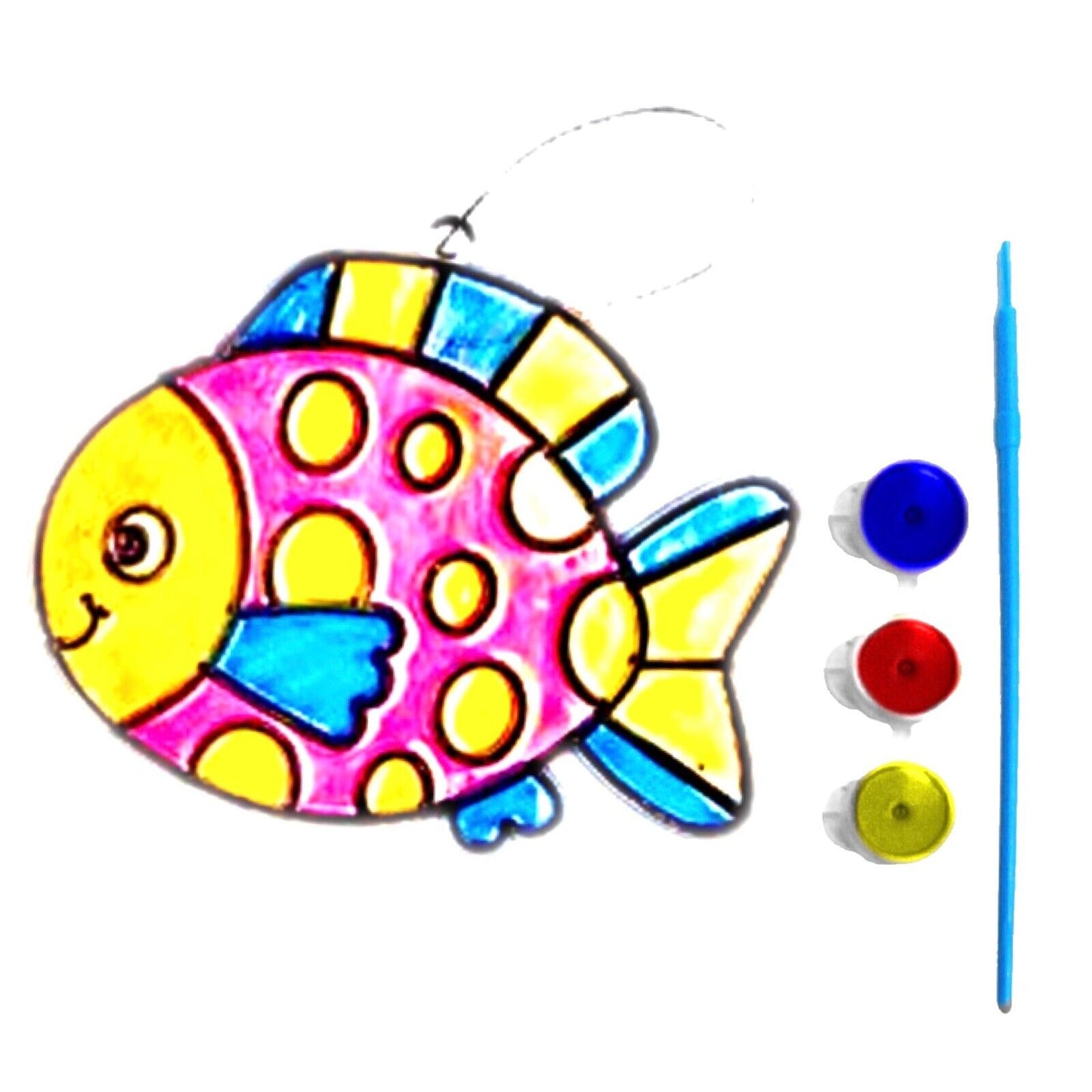 1x Cute Animals or Mythical Creatures Paint Your Own Suncatcher DIY Kit
