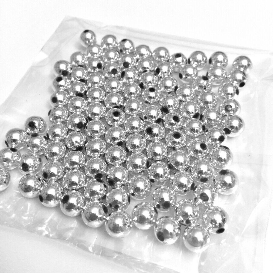 100x Acrylic 8mm Faux Pearl Beads - Choose Your Colour