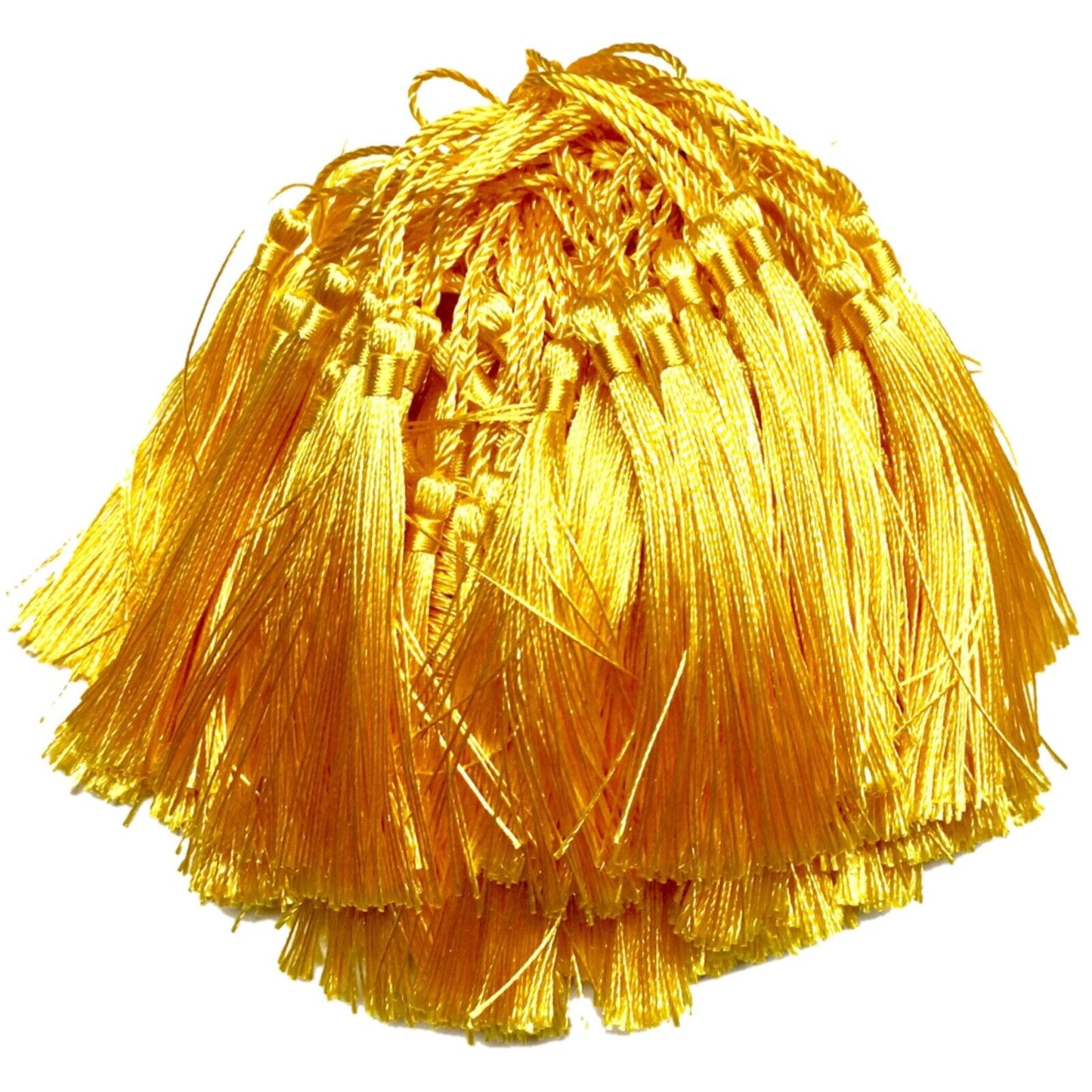 10x Satin Feel Colourful 13cm Tassels for Jewellery or Craft Making