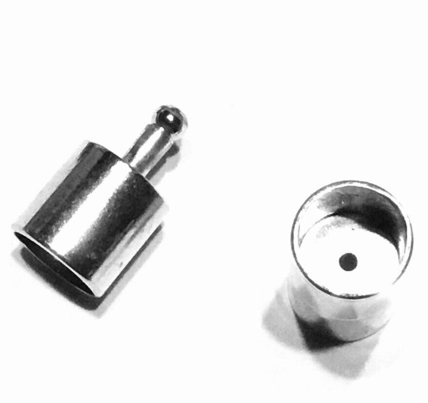 5pcs Screw Style Stainless Steel Magnetic Connector 16mm x 4mm