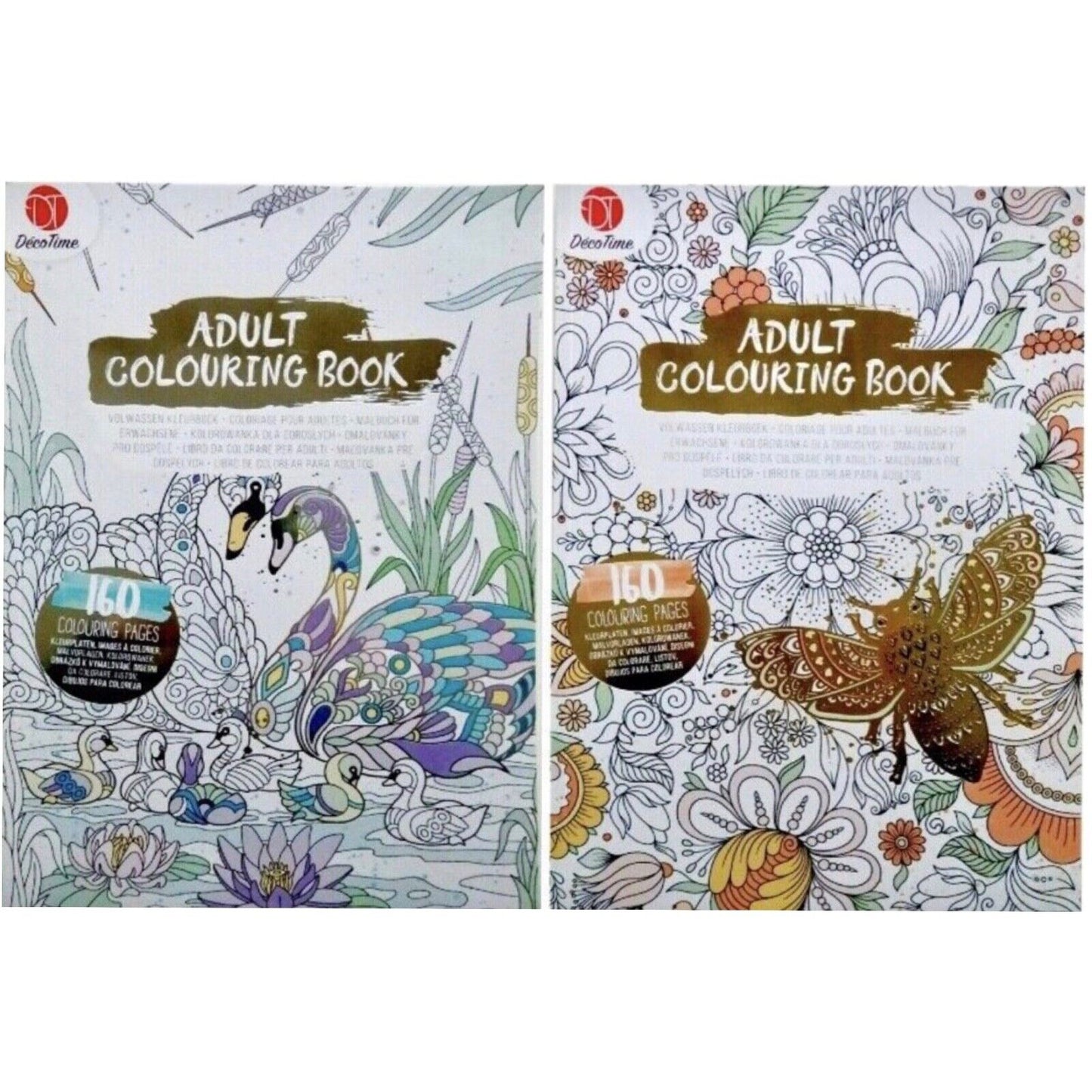 2x Deco Art Colouring Books