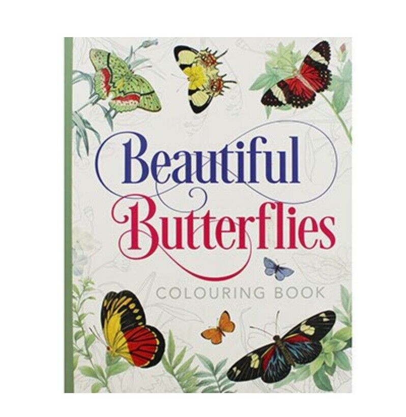 Beautiful Butterflies Colouring Book for Adults - with Colour Guide by Arcturus