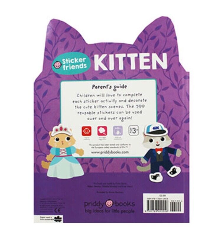 300x Sticker Friends Activity Book - Kitten