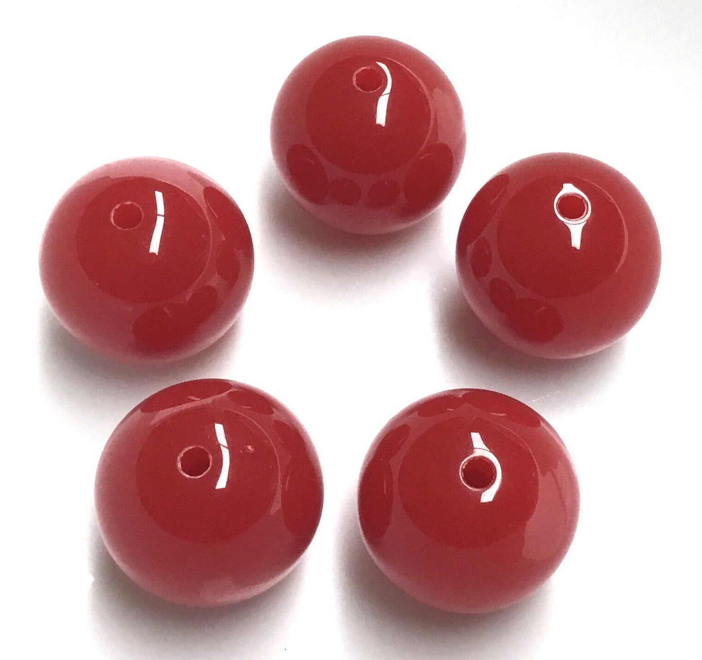 5x Royal Blue 20mm Chunky Candy Gumball Bubblegum Large Acrylic Beads