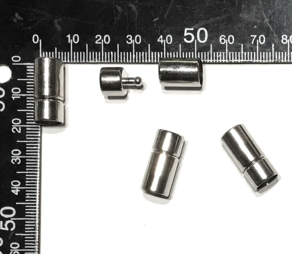 3pcs Screw Style Stainless Steel Magnetic Connector 20mm x 9mm