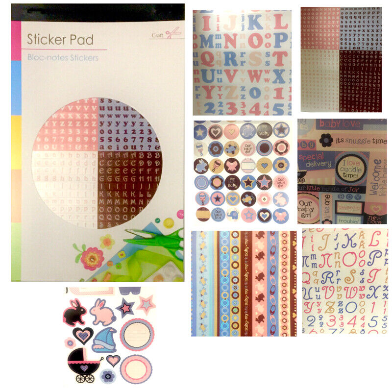 Bloc-Notes Sticker Pad Set - 7 Sheets