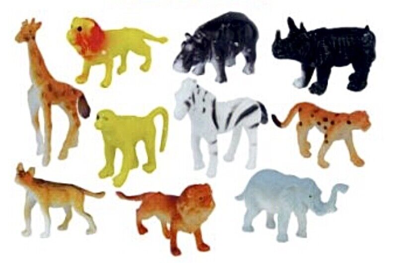 10x Pcs Set of Animal Theme Stocking and Party Fillers Toys and Activities