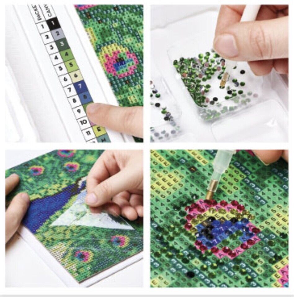 Light UP Crystal Canvas Craft Kit: Elephant By Hinkler Books - Diamond Art