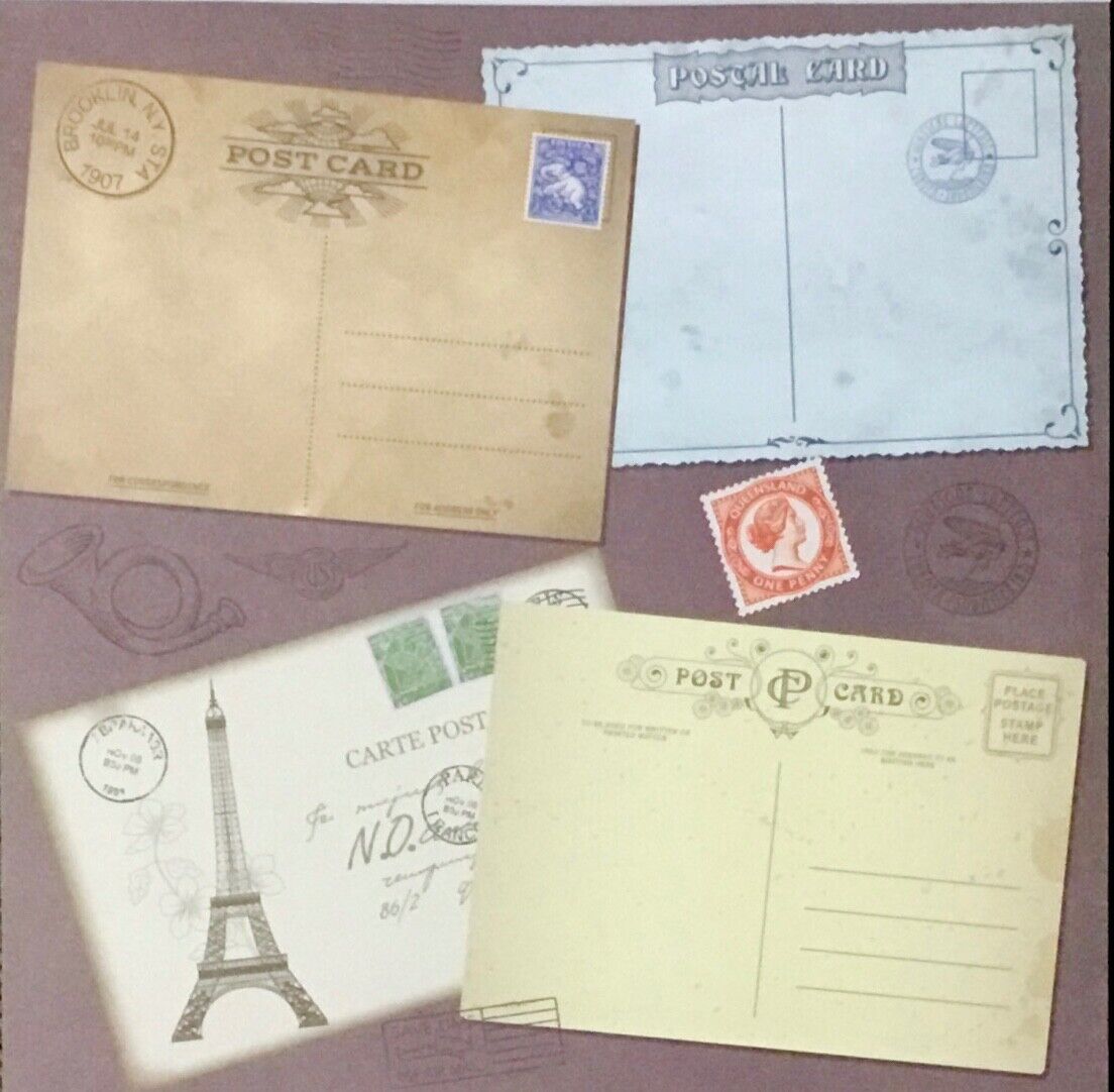 10x Design 30 Sheets Vintage Design Pad - 15cm x 15cm
