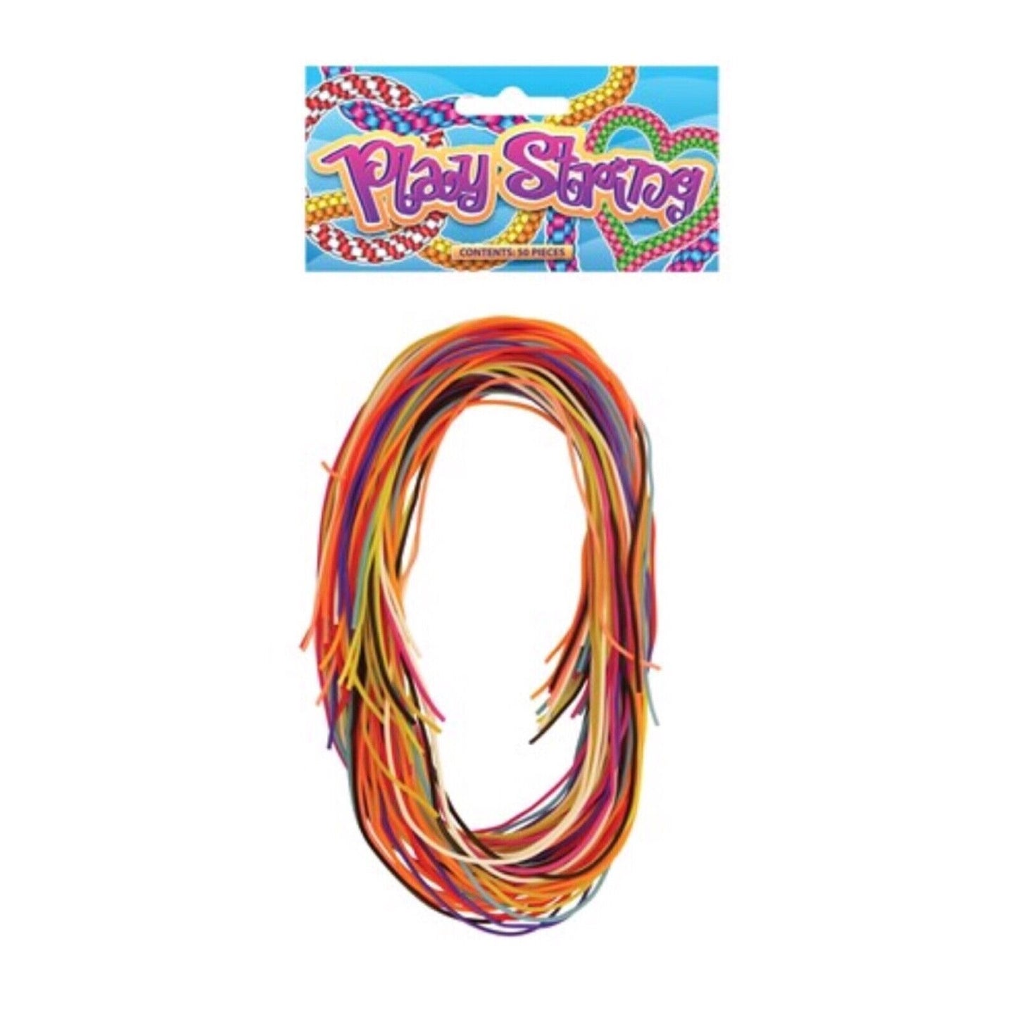 40x Henbrandt Multi Coloured Play Strings Scubidou - 80cm Length each string