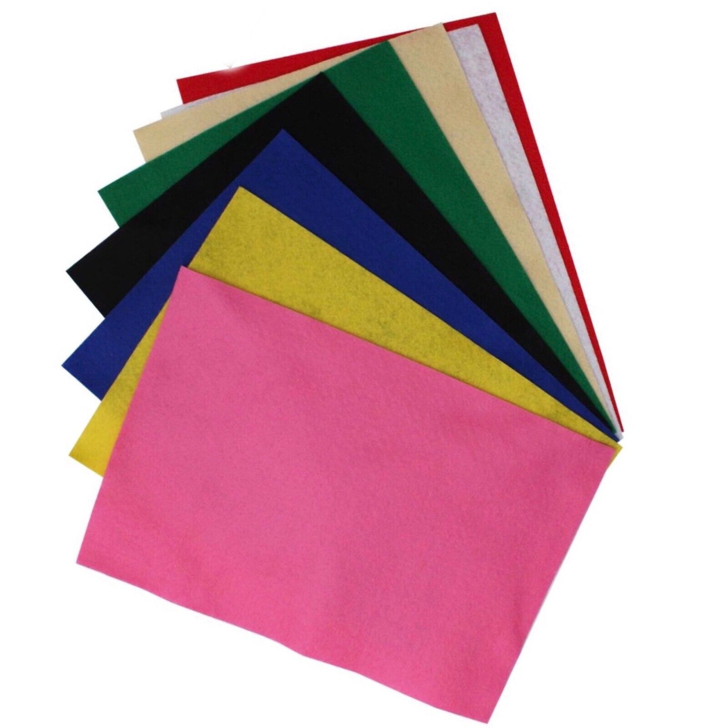 15x Multi Coloured A4 Fabric Felt for Crafts