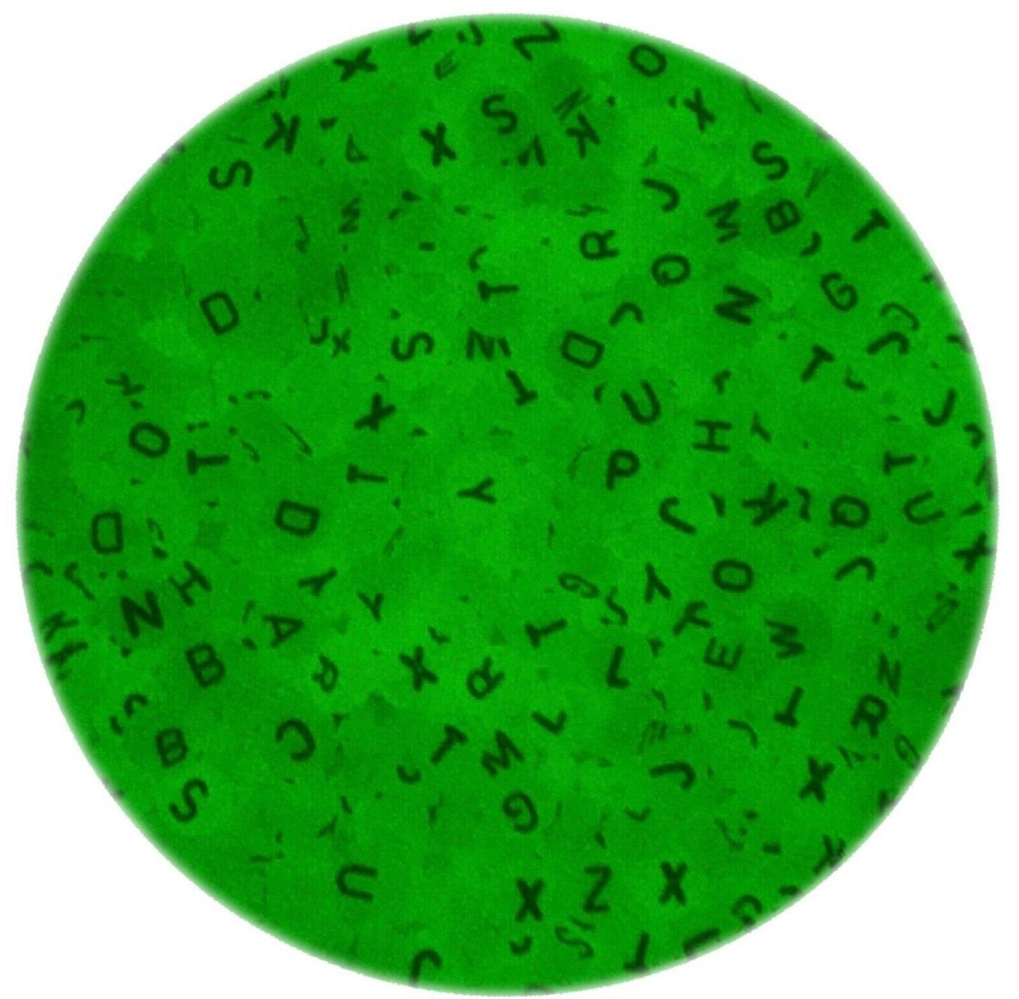 200x Glow in the Dark English Letter 6mm Flat Round Beads for Jewellery Making