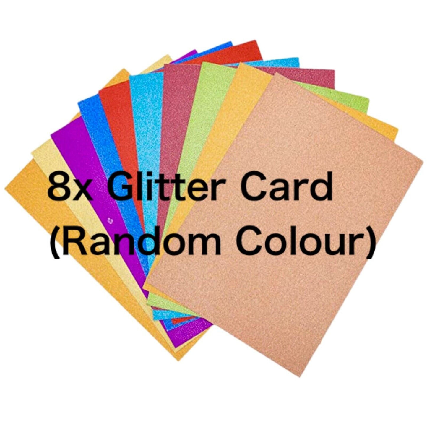 84x Multicolour A4 Paper Card (with Glitter, Mirror, Holographic) for Cardmaking