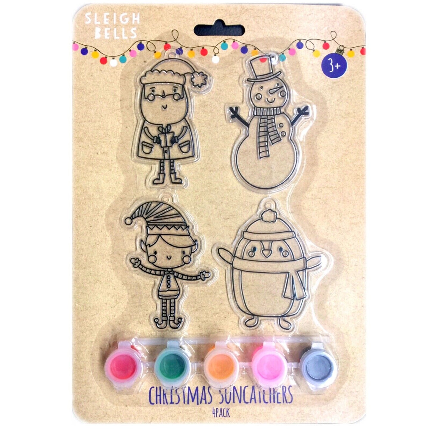 4x Design Paint Your Own Christmas Tree Ornaments Kit