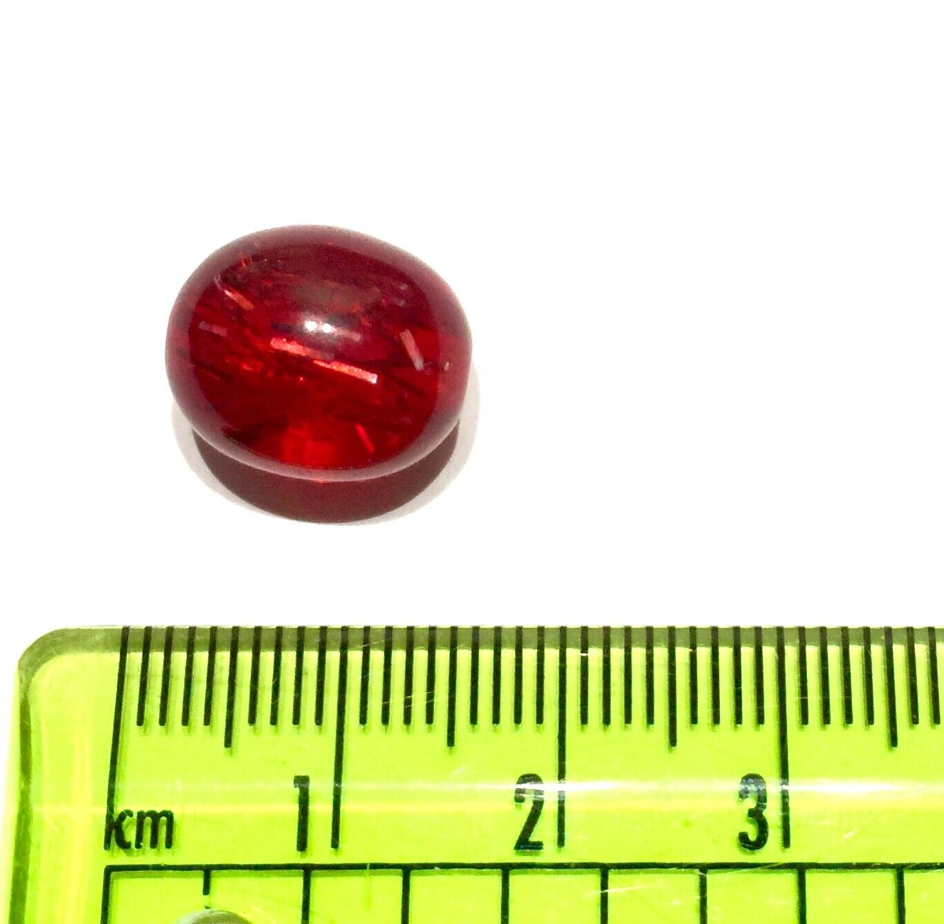 20x Red 14mmx12mm Oval Acrylic Beads for Jewellery Making