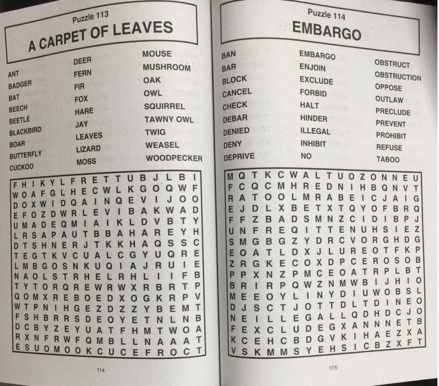 2x Books of Jumbo Wordsearch (320 pages total) for Adults