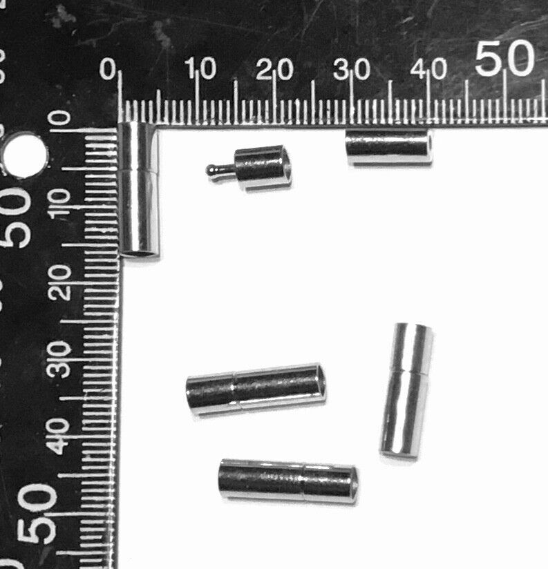 5pcs Screw Style Stainless Steel Magnetic Connector 17mm x 5mm