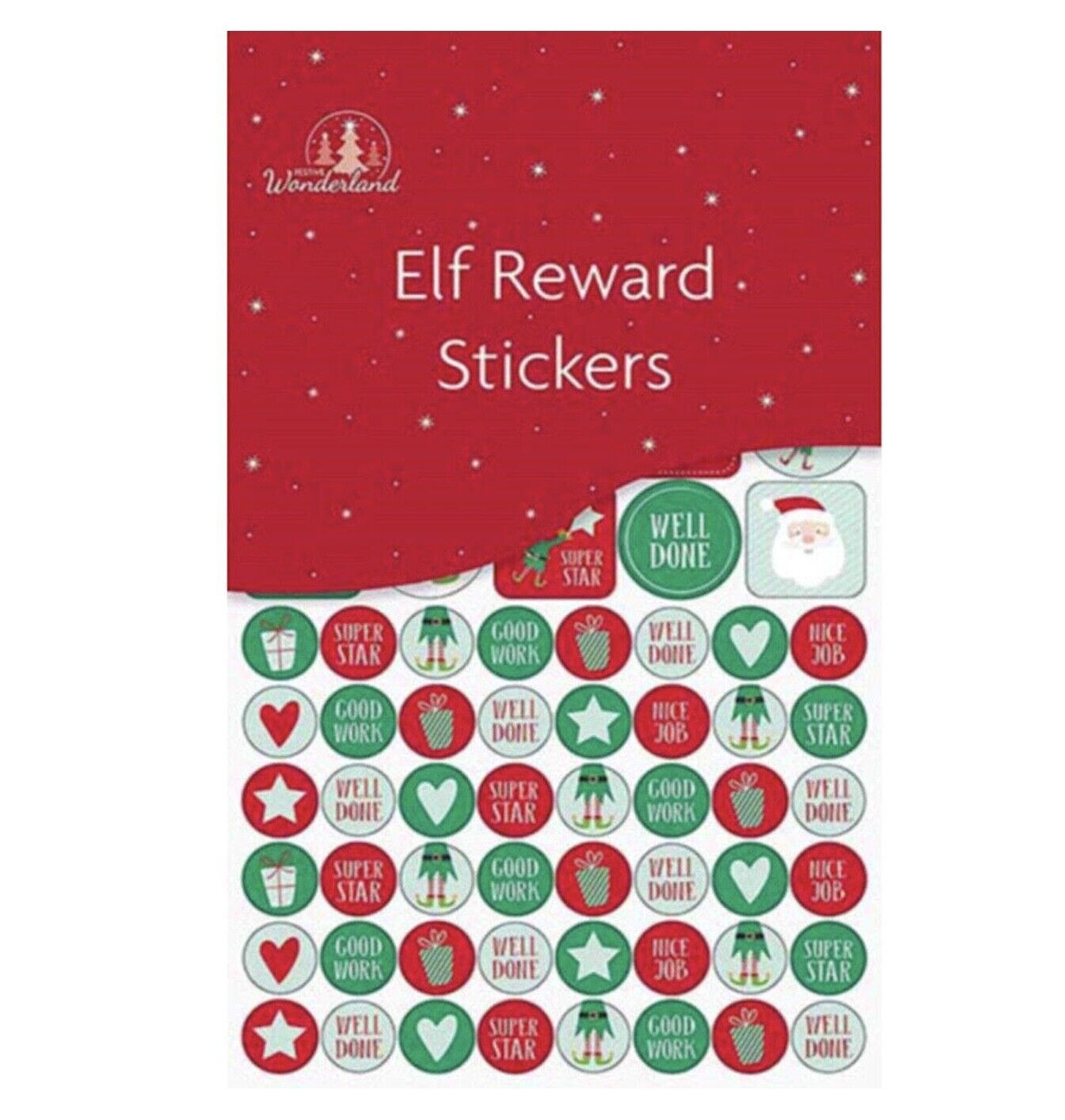540x Christmas Elf Holiday Reward Stickers