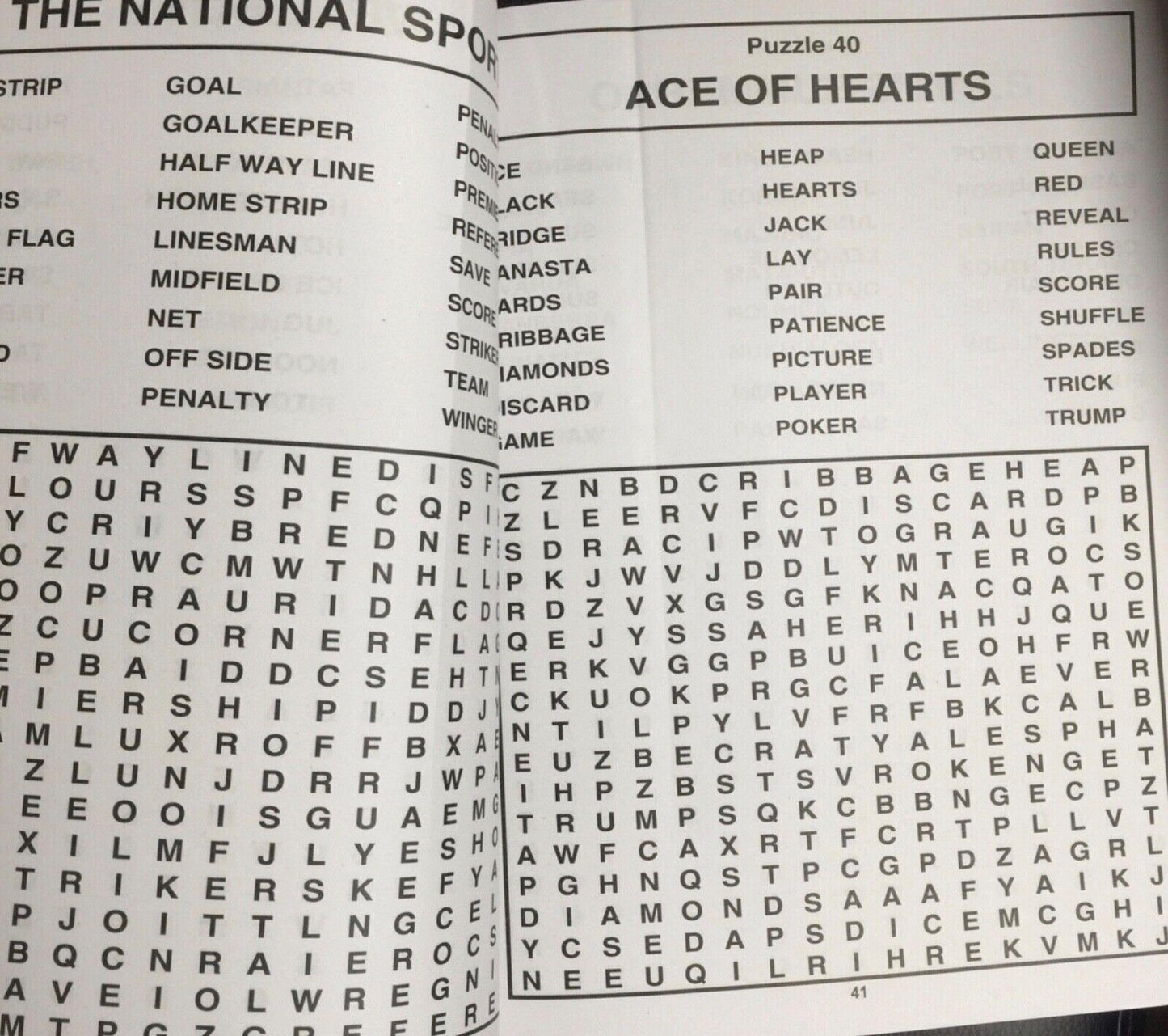 2x Books of Wordsearch 144 pages total