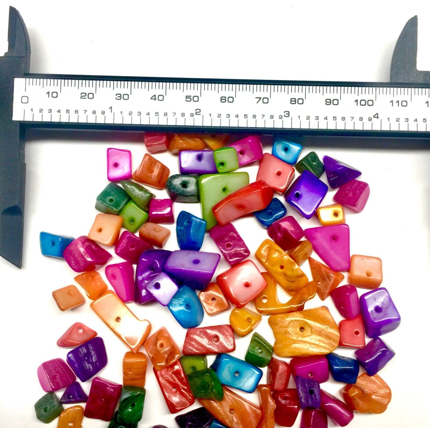 50x Mix Colour Mix Large Chips MOP Shell Beads for Crafting and Jewellery