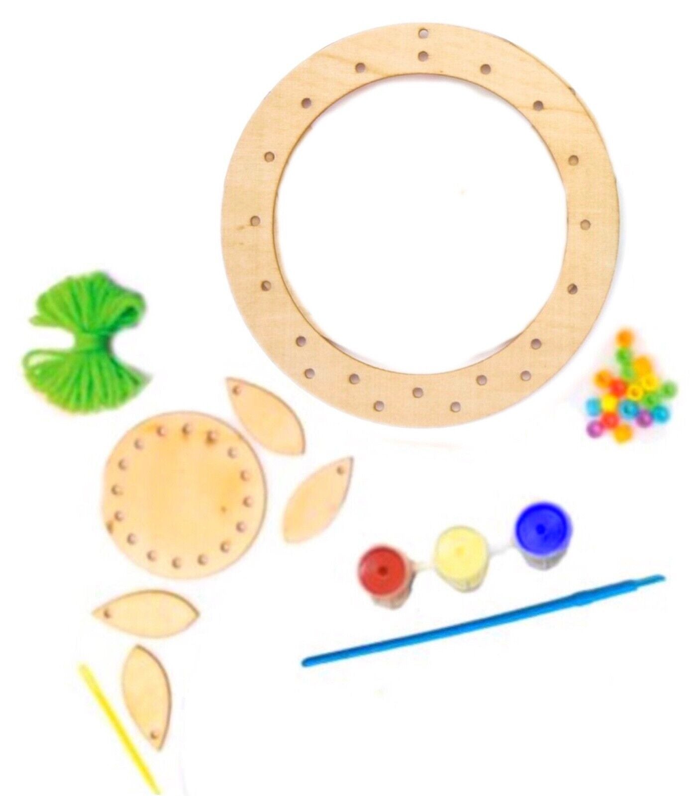 1x Design and Make Your Own Wooden Dreamcatcher DIY Kit