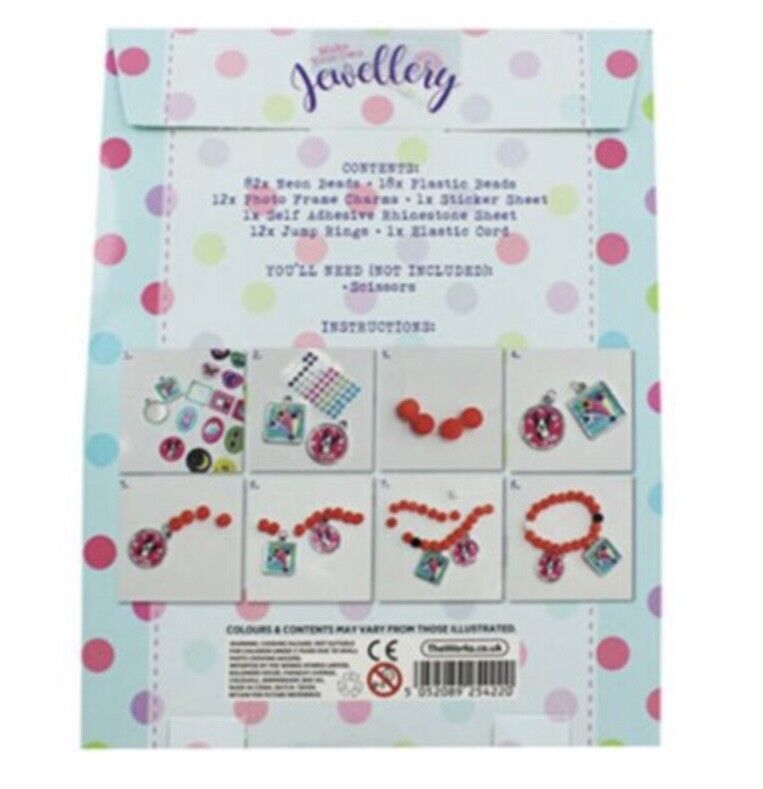 Make Your Own Charm Beaded Bracelet DIY Kit - Makes 3 Bracelet