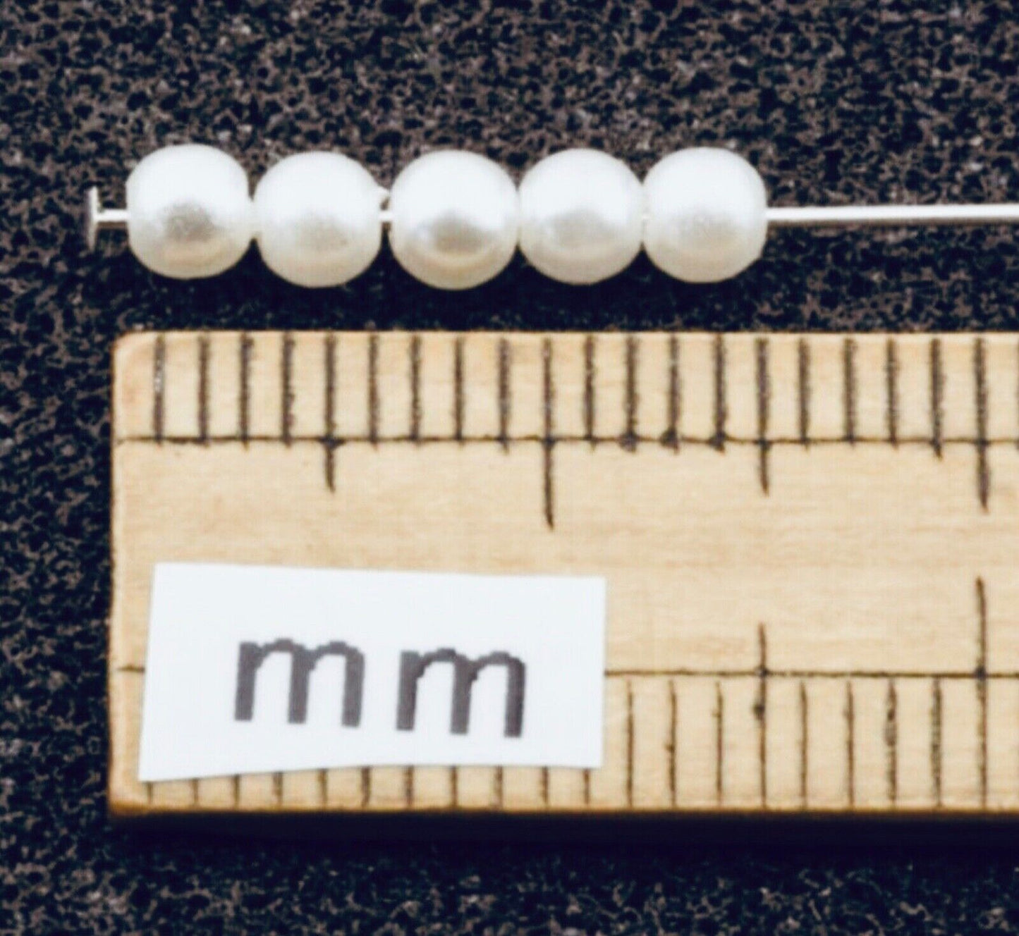 1000x White 3mm Tiny Faux Pearl Beads for Beading Craft