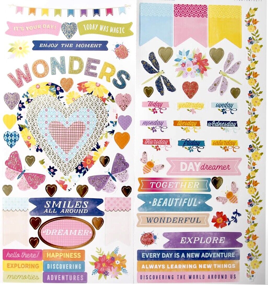 Paige Evans Wonders Accent and Phrase Stickers