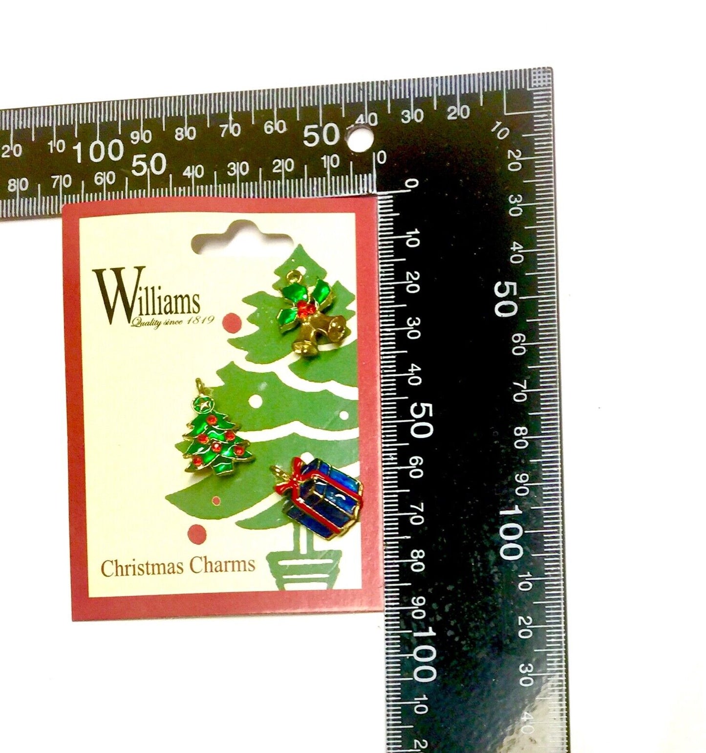 12x Mix Design Enamel Christmas Charms for Jewellery Craft Making