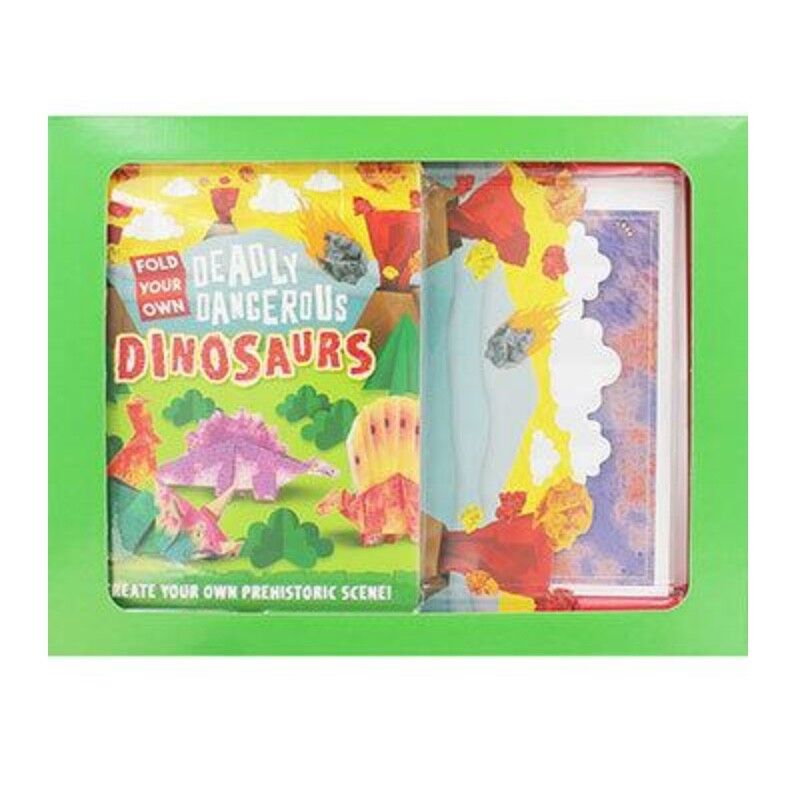 Fold Your Own Dinosaurs Box Kit- by Mari Ono & Hiroaki Takai