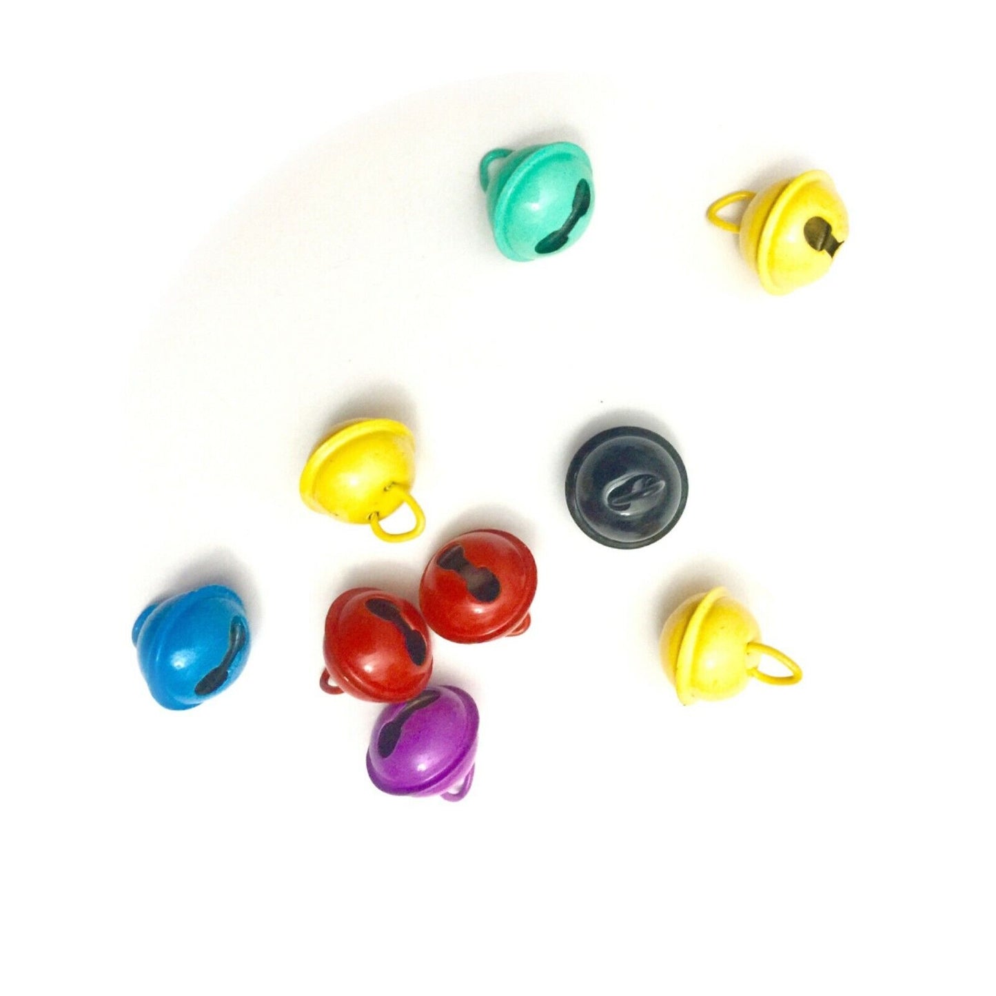 20x Mixed Colours 12.5mm Craft Jingle Bells