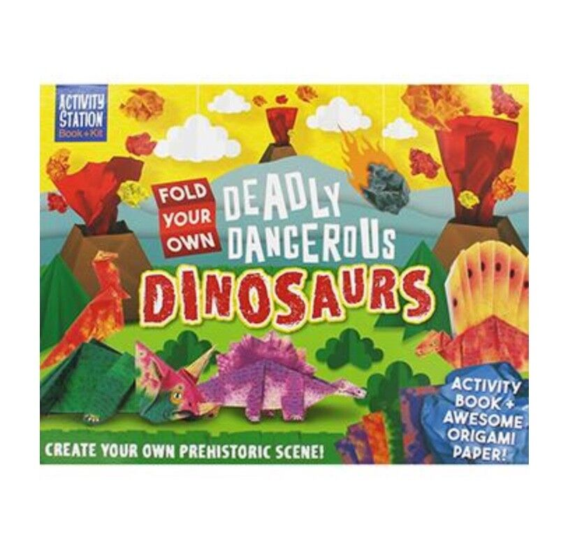 Fold Your Own Dinosaurs Box Kit- by Mari Ono & Hiroaki Takai