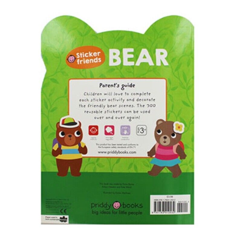 300x Sticker Friends Activity Book - Bear