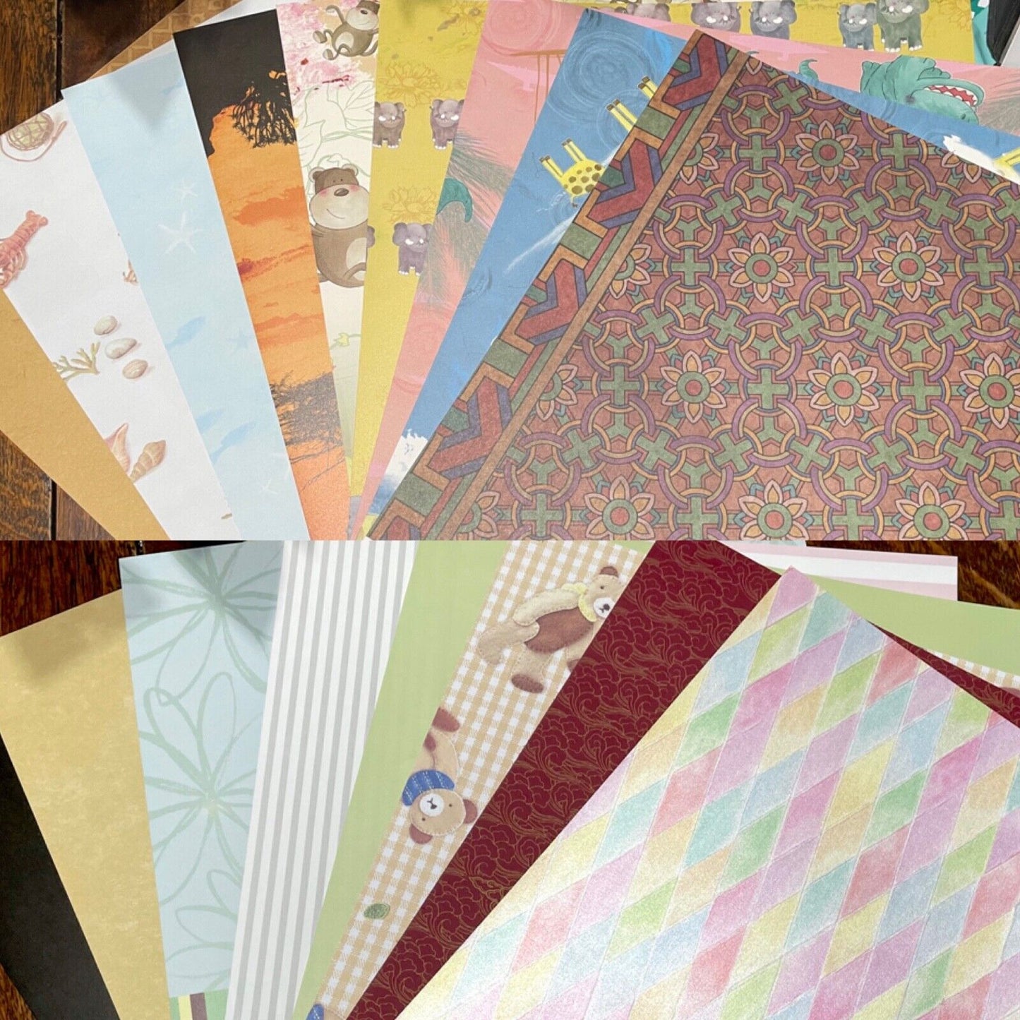 50x Sheets Mix Design 15cm x 15cm Design Paper for Cardmaking Scrapbooking