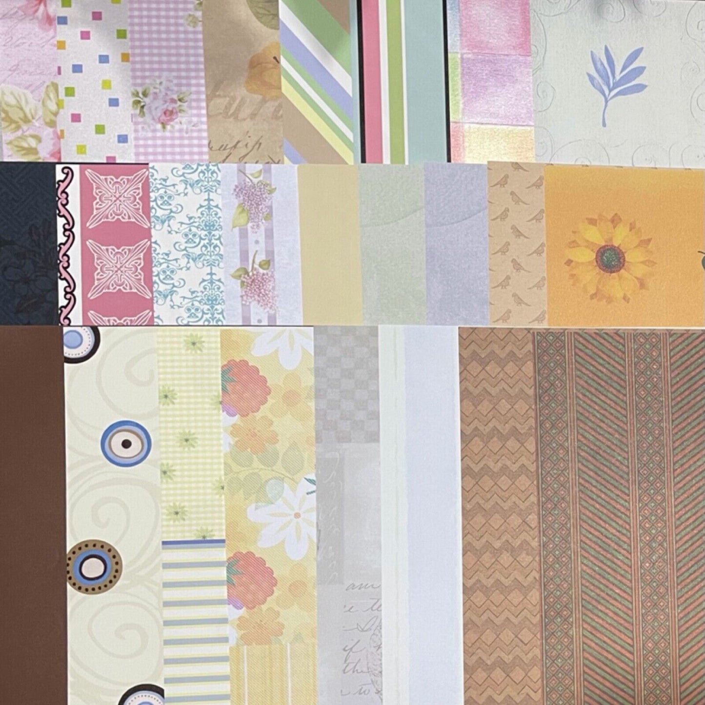 50x Sheets Mix Design 15cm x 15cm Design Paper for Cardmaking Scrapbooking