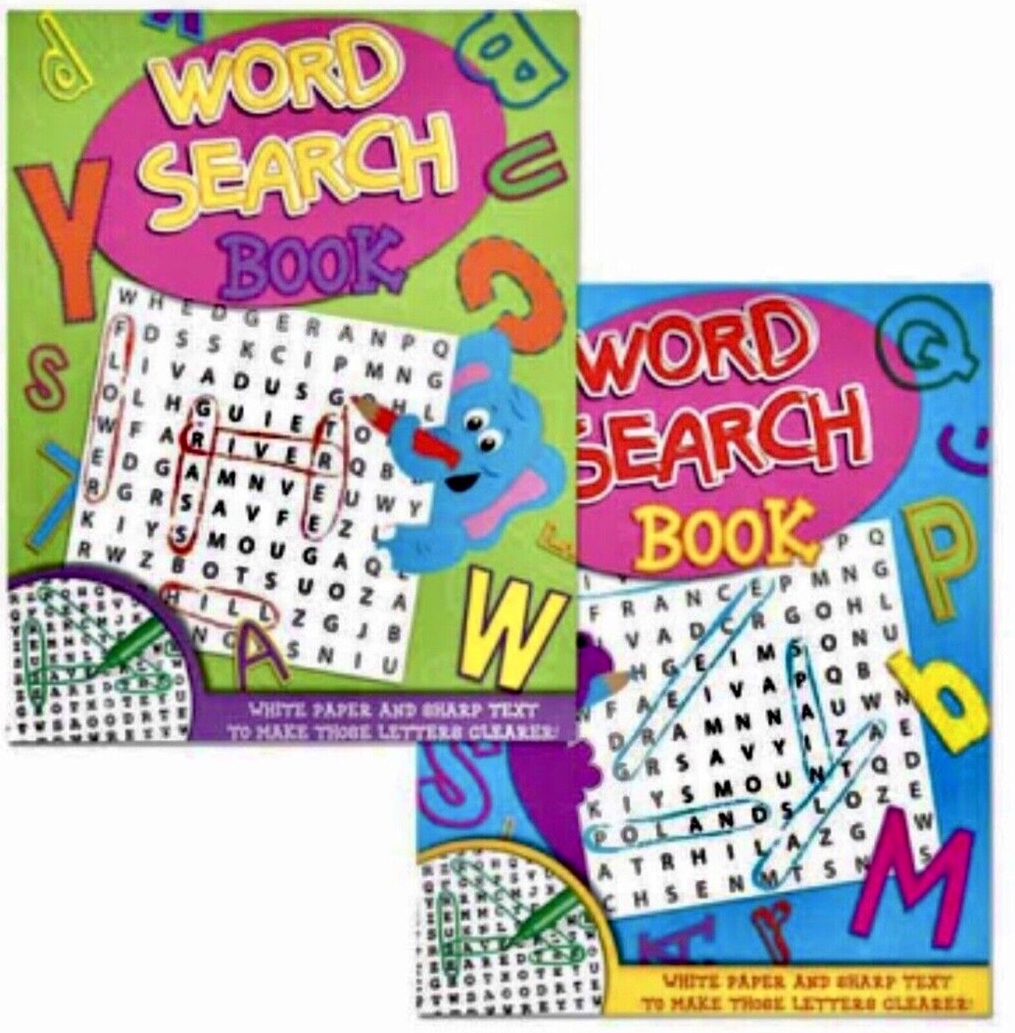 2x Books of Wordsearch 144 pages total