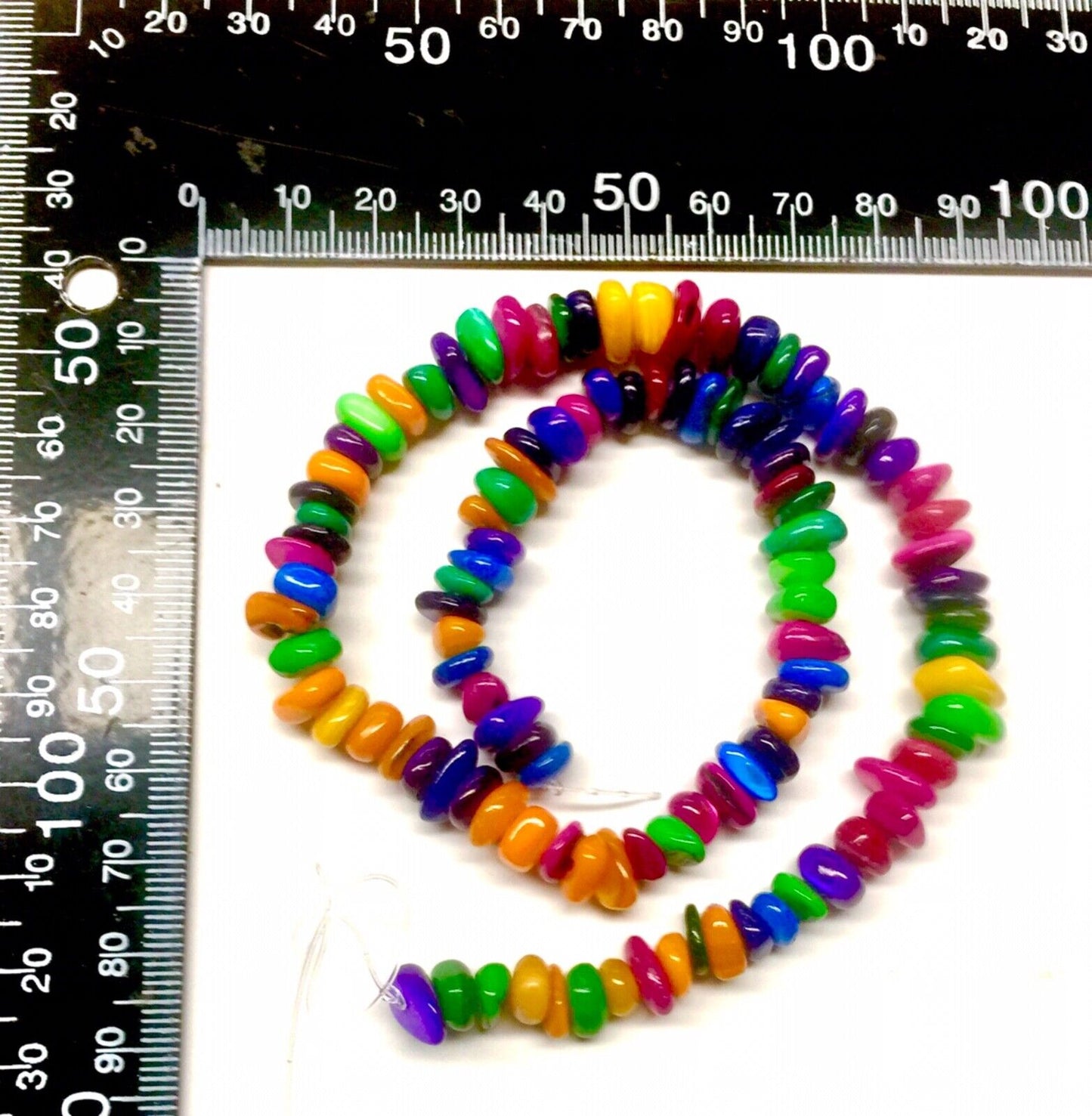 1x Strand (95-110pcs) Mix Colour Smooth Edge Chips Freshwater Shell Beads