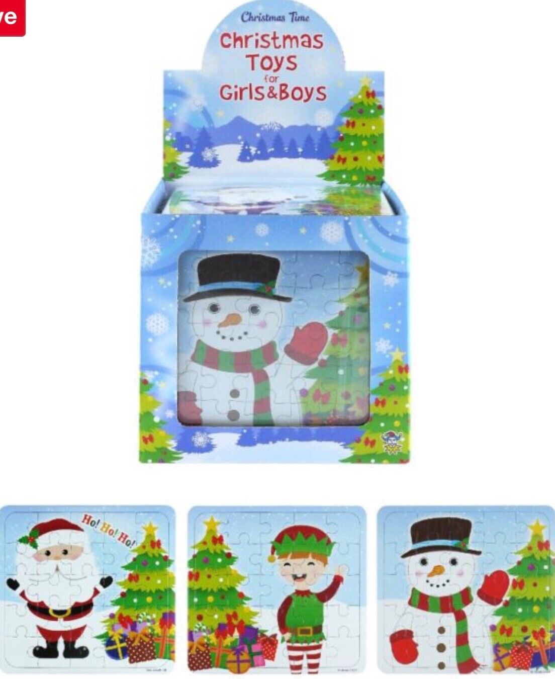 17pc Set of Christmas Theme Stocking and Party Fillers Toys and Activities