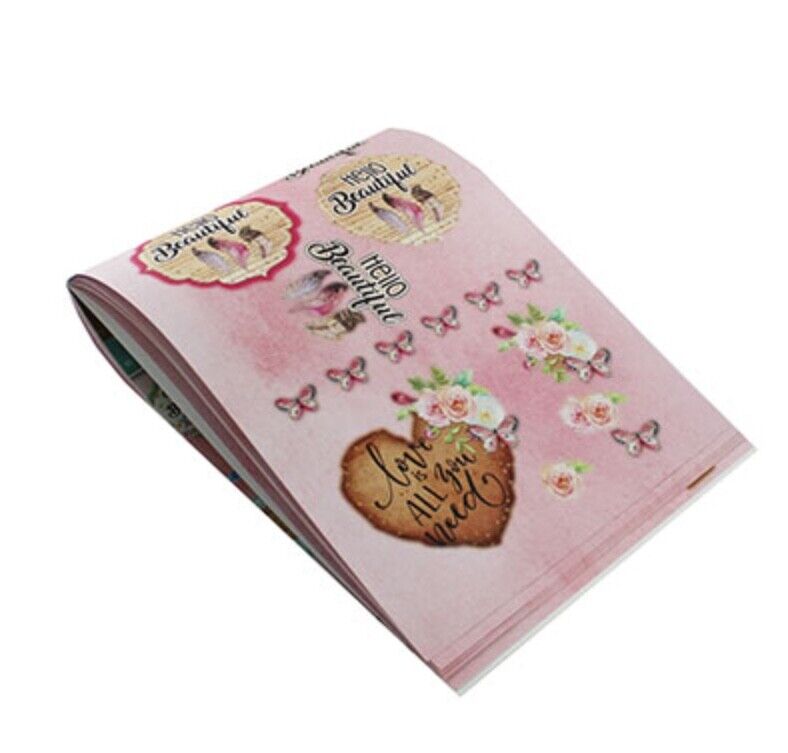 3D Pink Die Cut Gorgeous Design Pad 29cm x 21cm