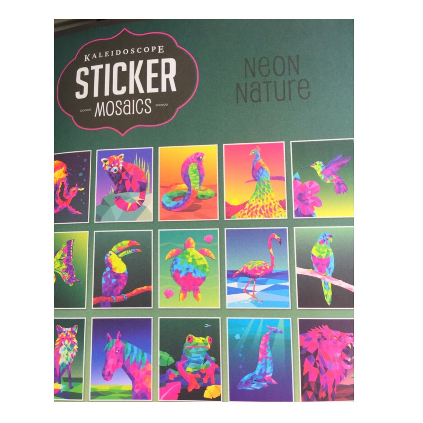 Hinkler Kaleidoscope Sticker Mosaic Painting Neon Nature