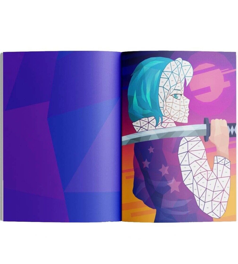 Hinkler Kaleidoscope Sticker Mosaic Painting Manga Cartoon Theme